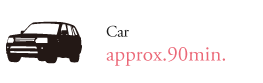 Car approx.90min.