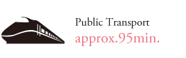 Public Transport approx.95min.